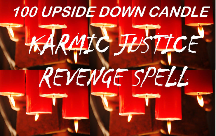 Karmic Justice REVENGE Spell 100 Upside Down Candles to bring justice to those who have done you WRONG! - MysticBlondey